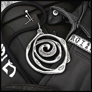 5 For $25💫Trendy Silver Wiccan Circular Pendant